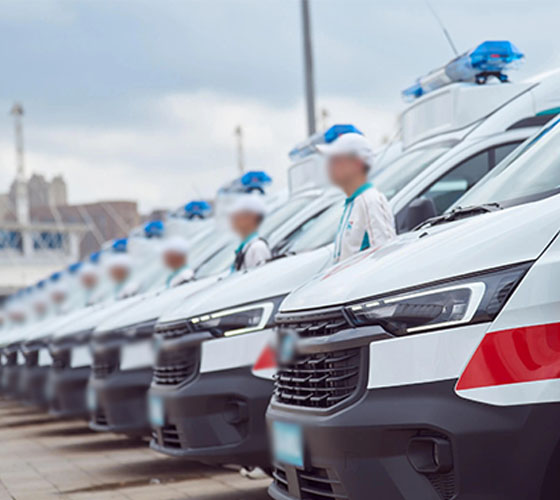 北海服务车队展示